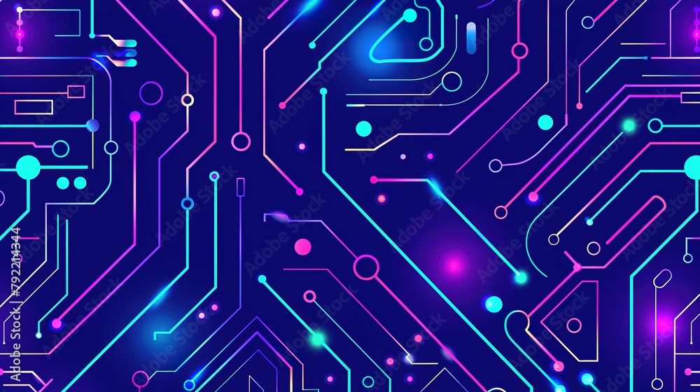 A colorful background with many small dots and lines A colorful background with many small dots and lines