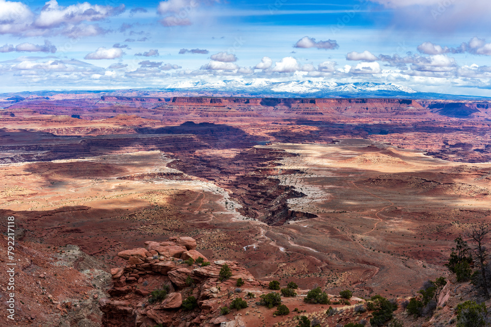 Beautiful valley in the Utah Canyonland park
