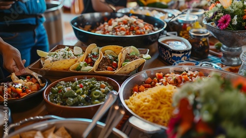  An enchanting HD scene depicting the colorful ambiance of Cinco de Mayo, contrasted against a clean white backdrop to accentuate the festive mood and cultural significance. 