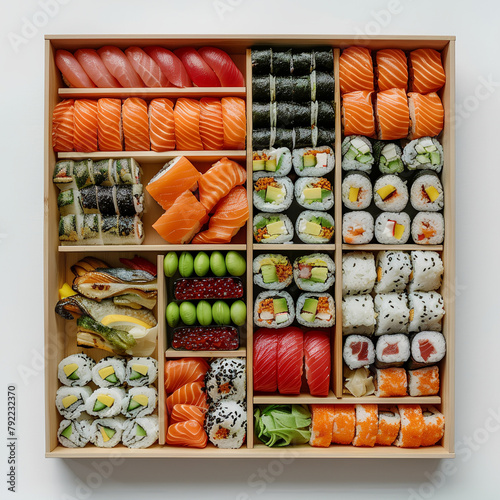  Delicious appetizing food sushi rolls