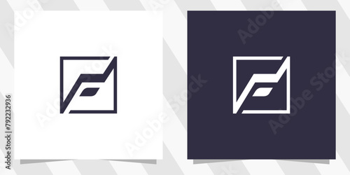 letter f logo design vector