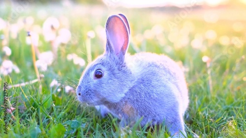 easter bunny in grass