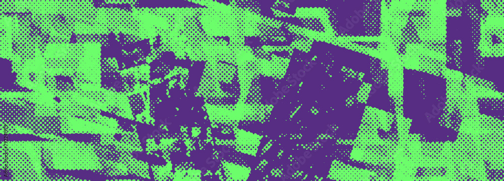 Fototapeta premium Abstract halftone grunge texture background image.