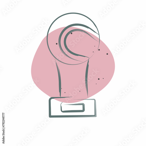 Icon Award. related to Tennis Sports symbol. Color Spot Style. simple design illustration