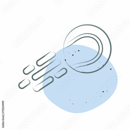 Icon Tennis 2. related to Tennis Sports symbol. Color Spot Style. simple design illustration