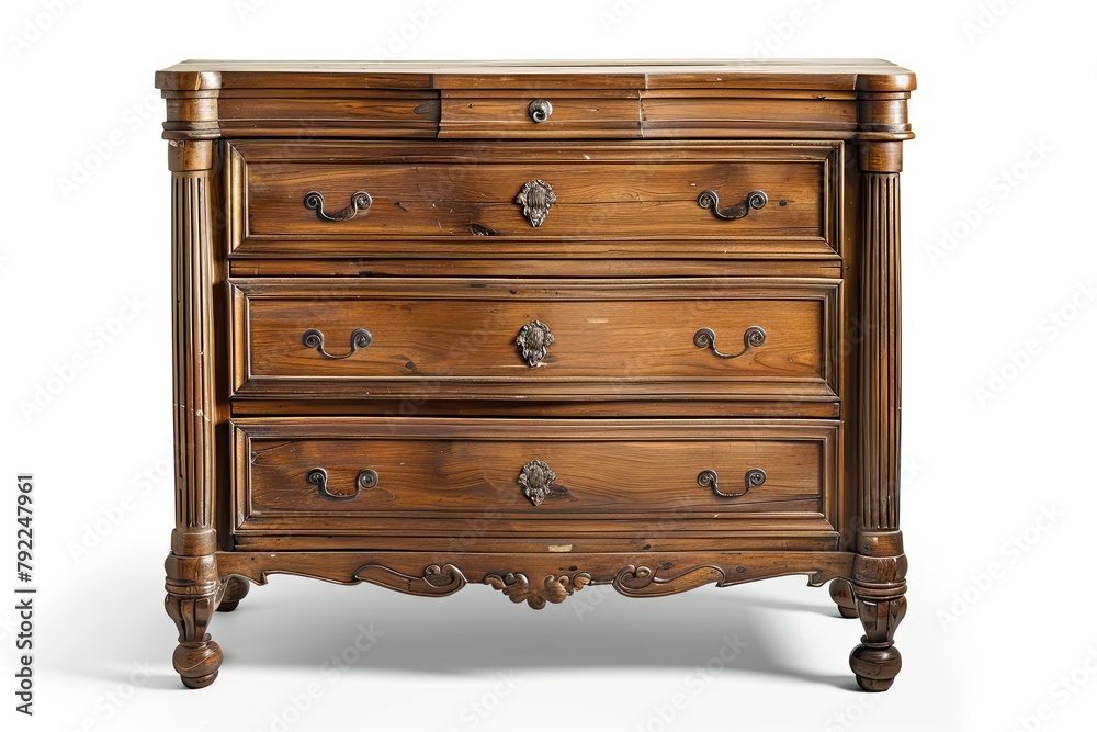 Classic Chest of drawers Isolated on white Classic Chest of drawers Isolated on white
