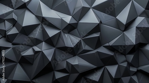 Black Geometryc Triangle Abstract Shape