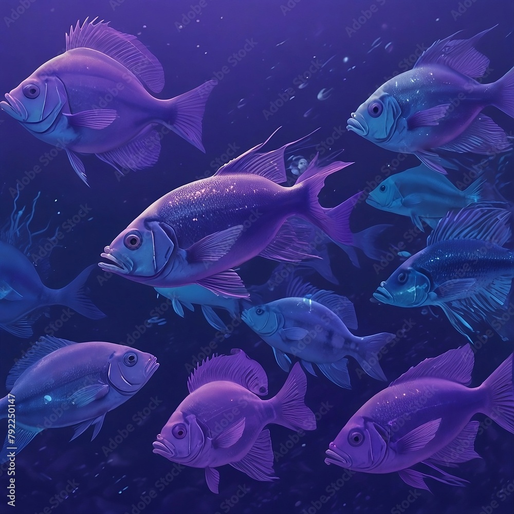 Naklejka premium fish in the water