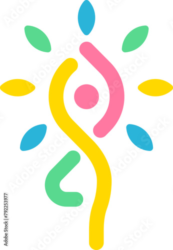 Yoga Tree Pose Logo