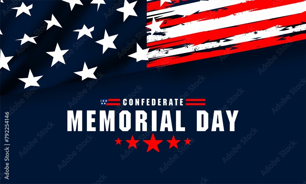confederate memorial day. confederate memorial concept vector banner, poster, greetings card etc. confederate memorial day. confederate memorial concept vector banner, poster, greetings card etc.
