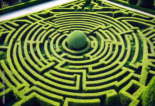  geometrical Aerial garden labyrinth Green symmetry view maze drone Drone Pattern Green Abstract Nature Spring Landscape Patterns Geometric pattern Puzzle Park Environment Strategy Umbrella Gardening 
