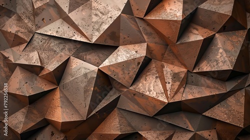 Brown Geometryc Triangle Abstract Shape