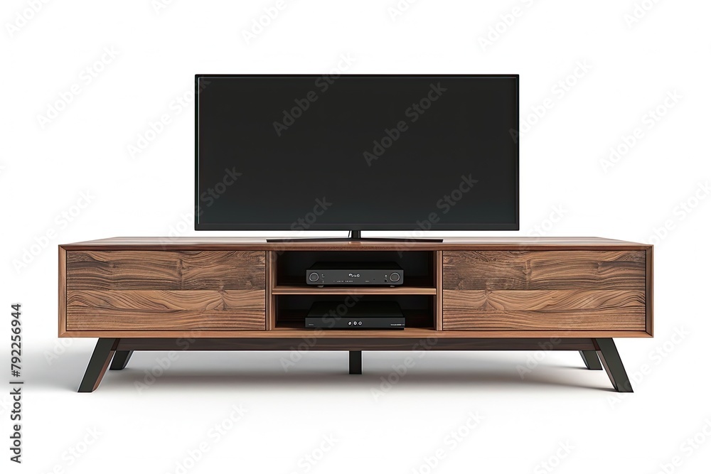 Elegant TV stand Isolated on white Elegant TV stand Isolated on white