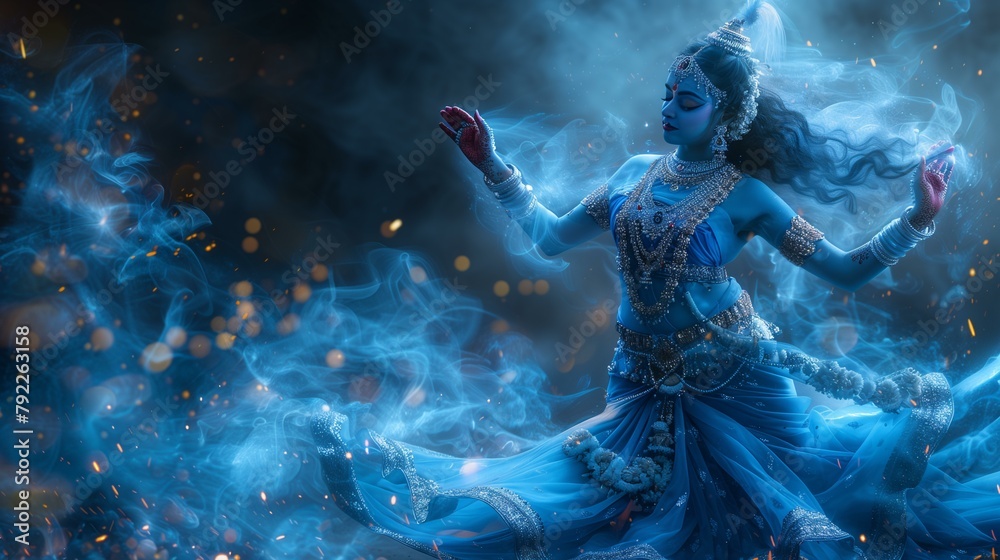 goddess Kali Ma performing the dance of creation, preservation and destruction, Hindu deity, goddess of death and destruction
goddess Kali Ma performing the dance of creation, preservation and destruction, Hindu deity, goddess of death and destruction