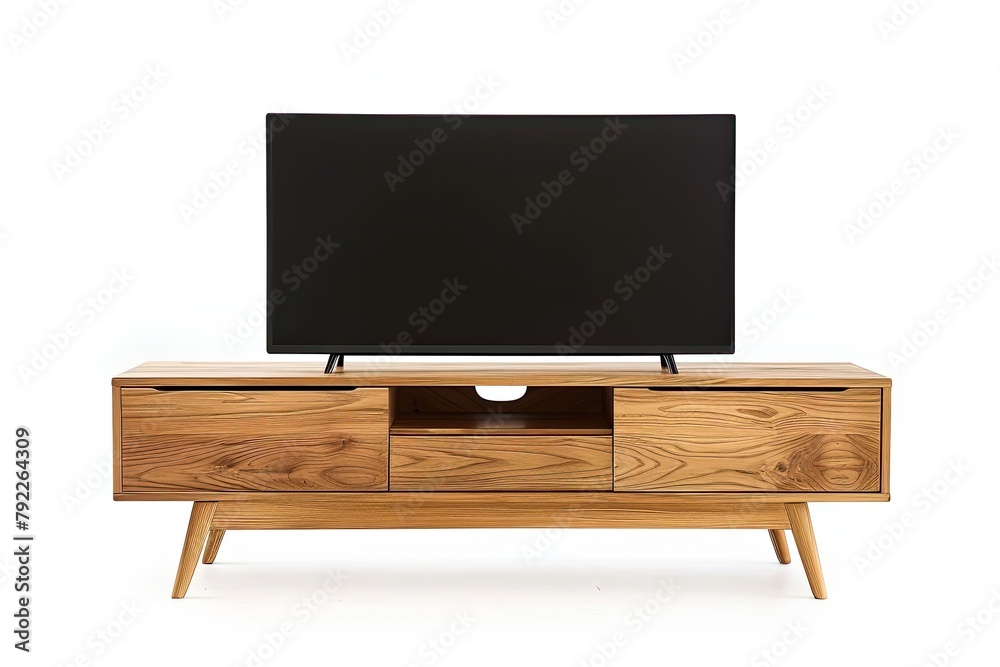 Modern TV stand, Isolated on white Modern TV stand, Isolated on white