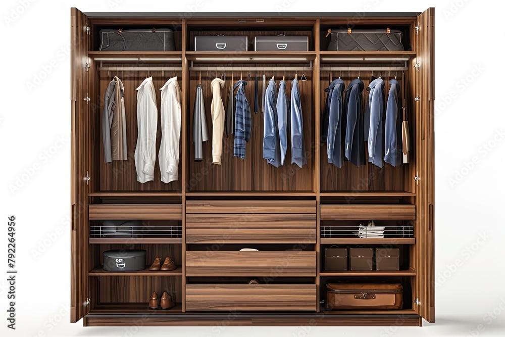 Modern Wardrobe Isolated on white Modern Wardrobe Isolated on white
