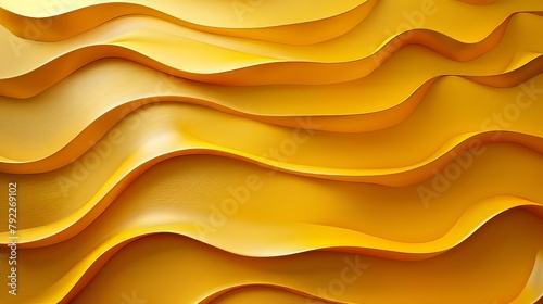 Yellow Abstract Waves