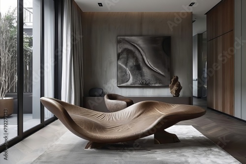 Unique Modern House with Parametric Chair © Ariestia