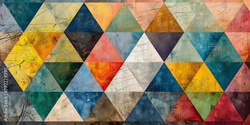 Abstract Triangle Paints