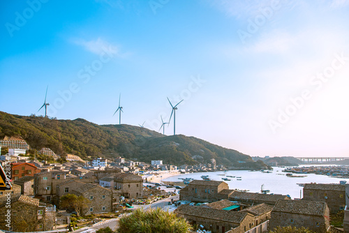 Pingtan Island, Fuzhou City, Fujian Province-fishing port and fishing village scenery