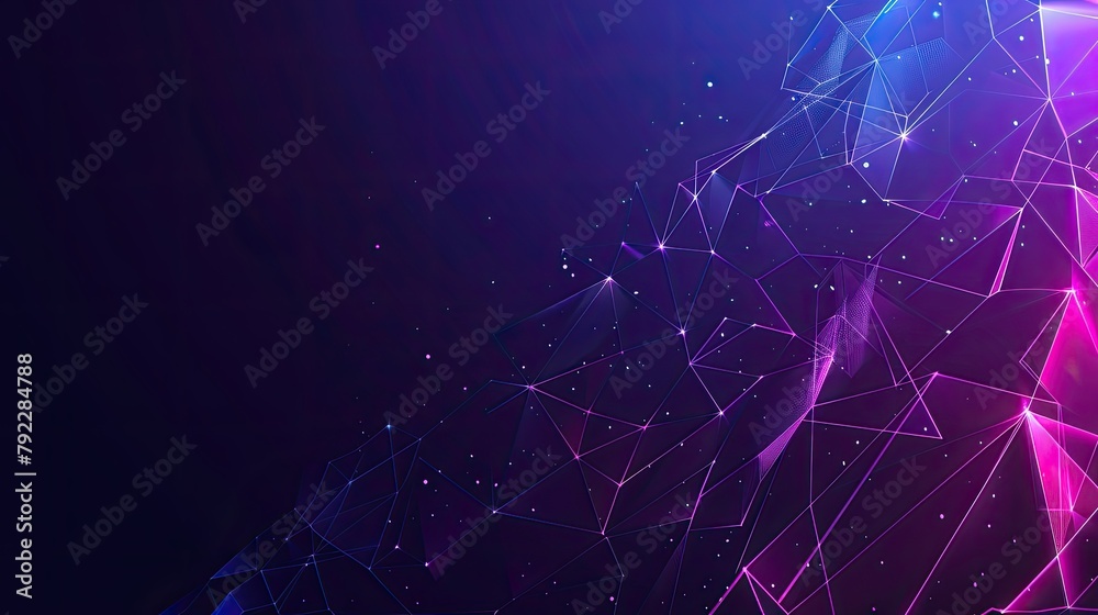 Abstract technology background with polygonal lines 