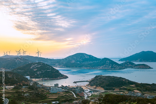 Pingtan Island, Fuzhou City, Fujian Province-fishing port and fishing village scenery