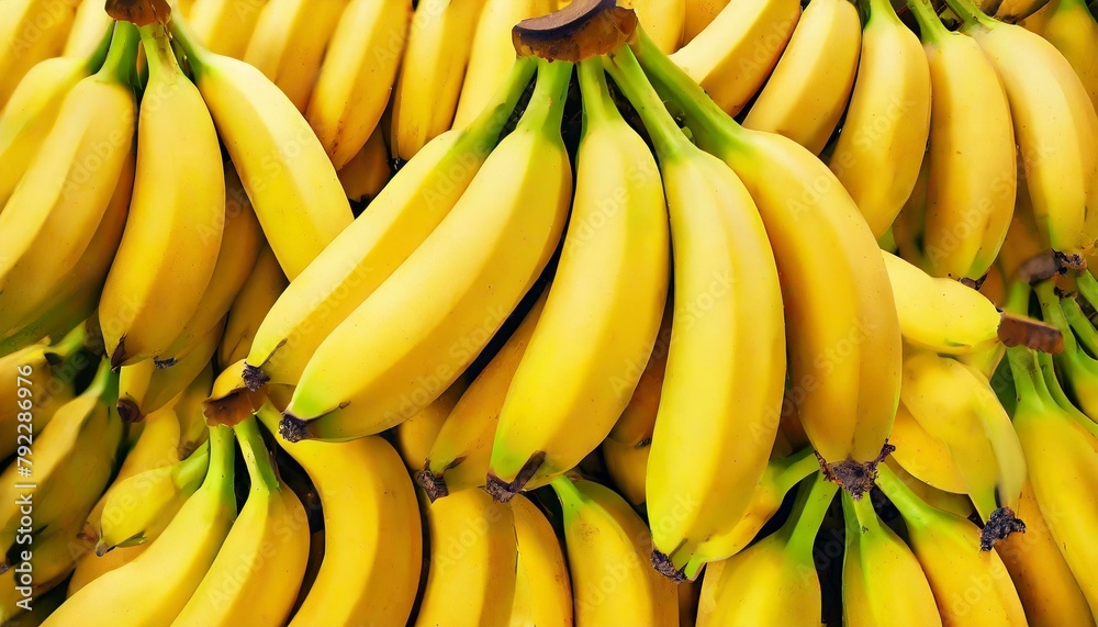 Banana Bonanza: Yellow Background in the Fruit Market