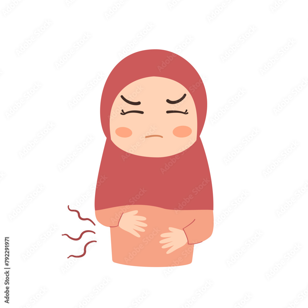 Cute Hijab Muslim Girl Starving Cute Hijab Muslim Girl Starving
