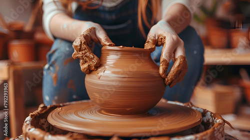 hands of a potter,generative ai