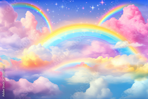 rainbow in the sky abstract fantasy