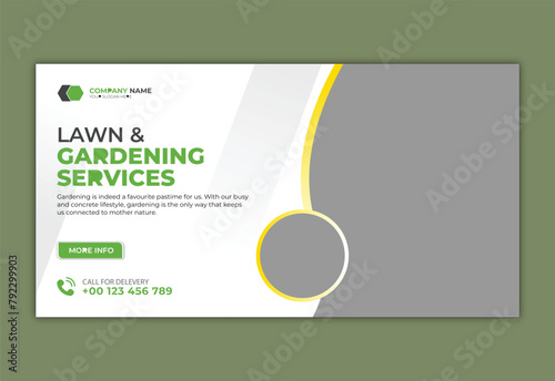landscaping lawn care postcard, best lawn care Service postcard template, cleaning lawn mowing garden and landscaping mow grass cutting postcard or eddm, every door direct mail design template