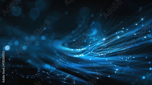 moving glowing lines technology background ,speed and force.,blue light,technology concept