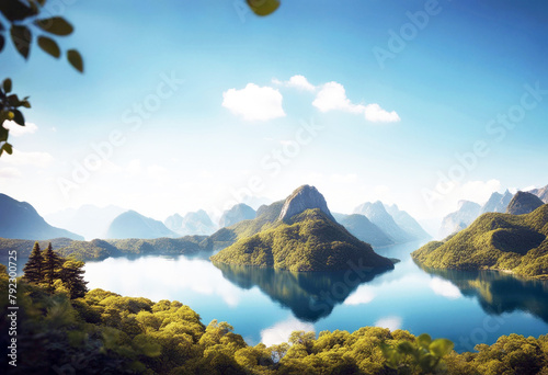 'nature3d fragility warming global change climate conservation travel ecological metaphor nature untouched middle continents world's shape lake A earth sustain rainforest map tropical water growth' photo