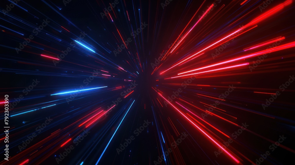 Abstract background with red and blue light beams speed. digital technology concept. Abstract background with red and blue light beams speed. digital technology concept.