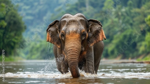 Elephant enjoying the sanctuary at Elephant Nature Park 