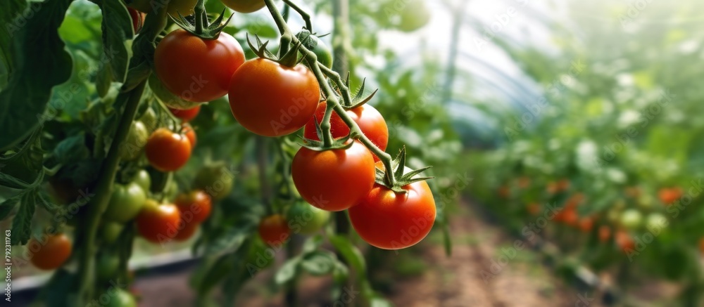 red tomato garden