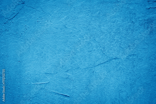 Texture blue stucco wall background