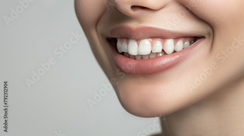 smile of beautiful woman with healthy white teeth. Close-up, High quality photos