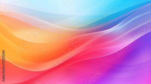 Abstract wave background, red purple blue soft pink and bright Colorful background with rainbow colors and smooth curves, gradient background