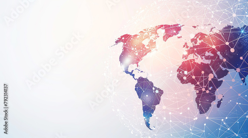 Networking  abstract background. Modern tecnology image