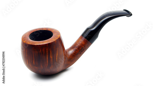 A smoking pipe isolated on a transparent background