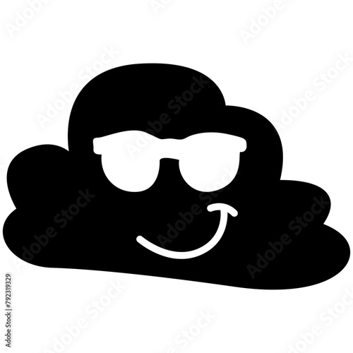 Swag Cloud Glyph Icon