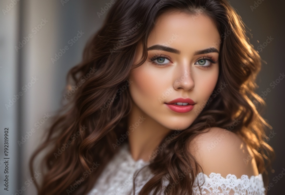 A Portrait Of Breathtakingly Gorgeous, Exotic, Beautiful Woman.
A Portrait Of Breathtakingly Gorgeous, Exotic, Beautiful Woman.
