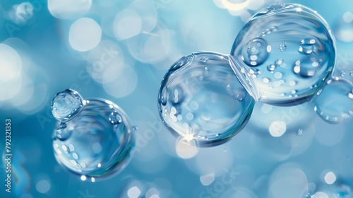 A bubbles in water