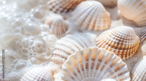 A Seashells On The Beach.