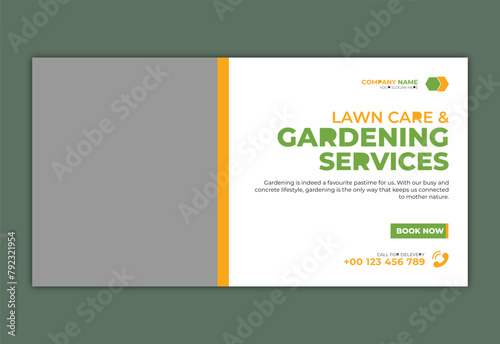 landscaping lawn care postcard, best lawn care Service postcard template, cleaning lawn mowing garden and landscaping mow grass cutting postcard or eddm, every door direct mail design template