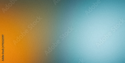 orange blue black teal , rough abstract retro vibe background template or spray texture color gradient shine bright light and glow , grainy noise grungy empty space