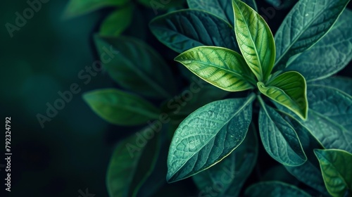 A green leaves background