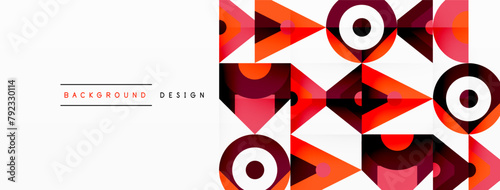 A vibrant geometric pattern featuring rectangles, triangles, circles, and arrows in electric blue hues, creating a symmetrical and eyecatching art symbol on a white background