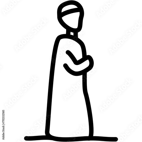 Muslim Praying Icon